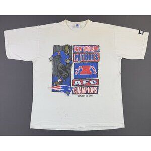 Rare Vintage Starter 90s 1997 NFL New England Patriots Football XL AFC Champions